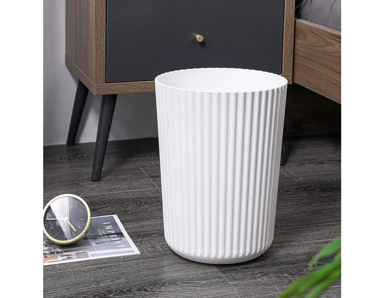 Sinoba Papierkorb ANX Weiß Stabil Kunststoff Modern - Bild 3