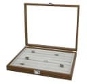 mixed24 Schmuckkasten Holz mit Echtglas-Deckel Bild 1