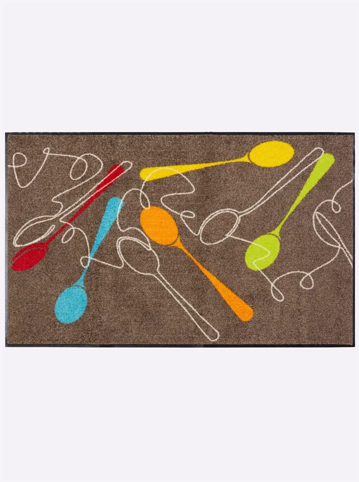 SALONLOEWE Fußmatte Gr. 4 Bunt Taupe Kunstfaser