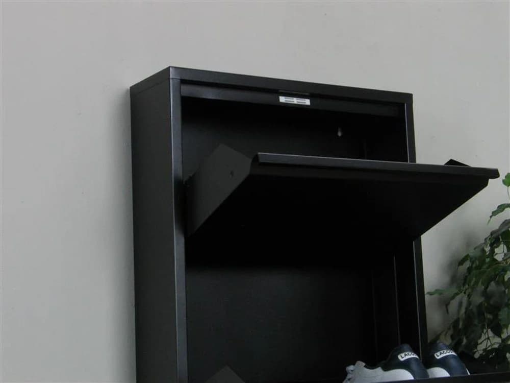 ebuy24 Schuhschrank Pisa 5 Türen Metall Schwarz - Bild 3