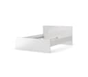 ebuy24 Bett Nada 140x200 cm Weiß Hochglanz Bild 1