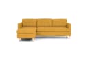 ebuy24 Sofa Marino Chaiselongue Currygelb mit Holzbeinen Bild 4