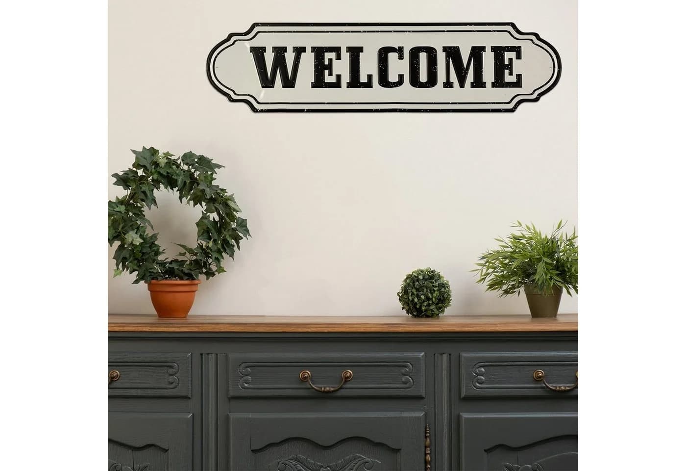 Moritz Metallschild Home Welcome Willkommen Zuhause Heim Vintage Retro Deko