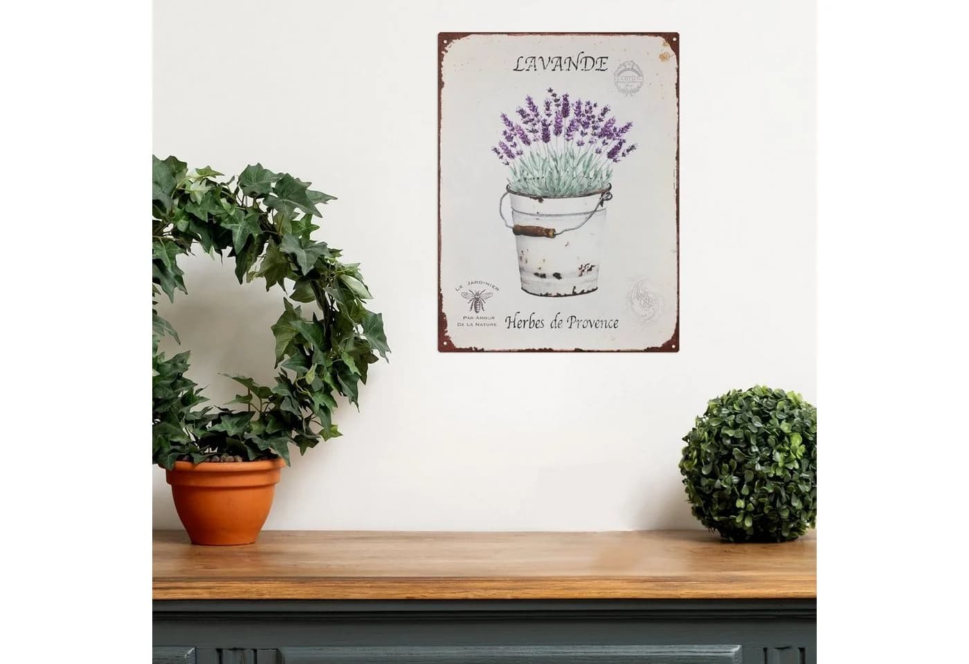 Moritz Metallschild Lavande Herbes De Provence Vintage Retro Deko
