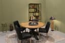 Couchcenter Esstisch Wehl Spider Mango Holz Stahl Rund Bild 3
