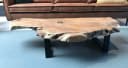 Couchcenter Couchtisch Teakholz Baumkanten Wohnzimmer Tisch 120 cm Bild 2