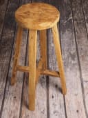 Couchcenter Barhocker Teakholz Massiv Barhocker Rund Semar Bild 5