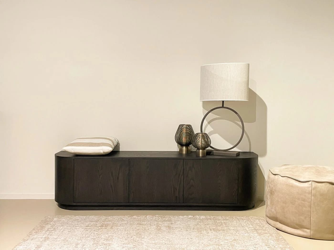 Livingfurn Sideboard Novero Dunkelbraun Modern