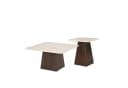 Livingfurn Couchtisch Bottecino Braun Steinoptik Mangoholz Bild 5