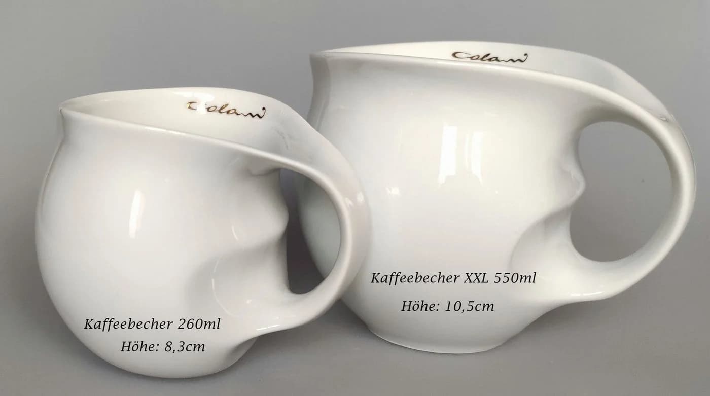 Colani Jumbotasse XXL 550ml Porzellan Silber Luigi Colani Design - Bild 5