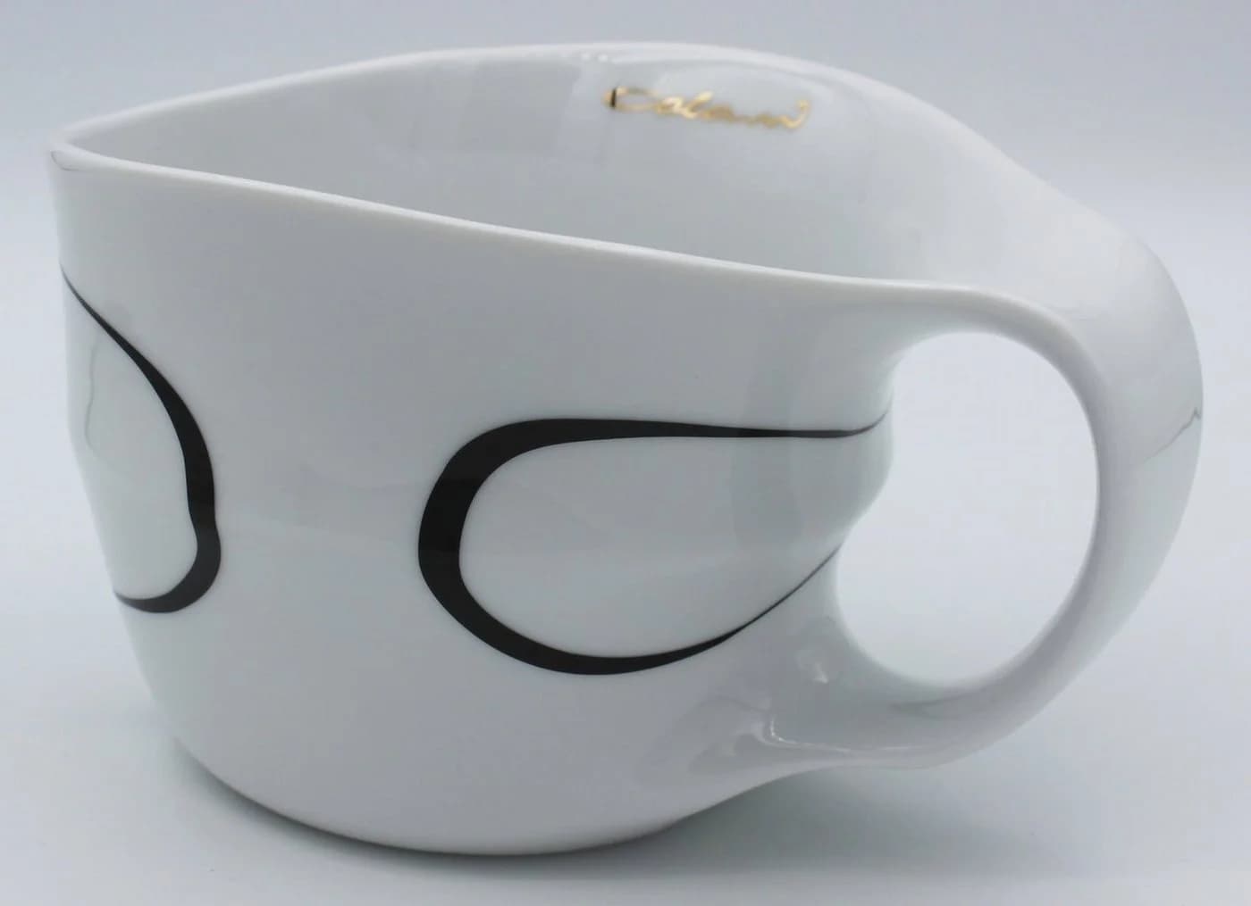 Colani Jumbotasse XXL Tasse Porzellan Loop 450ml Schwarz - Bild 4
