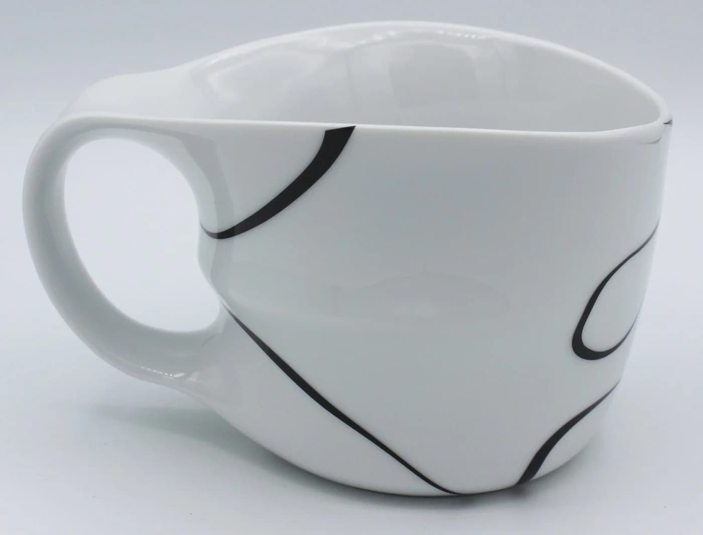 Colani Jumbotasse XXL Tasse Porzellan Loop 450ml Schwarz - Bild 5