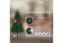 LALAHO Künstlicher Weihnachtsbaum 120cm Grün mit Eisenständer Bild 3
