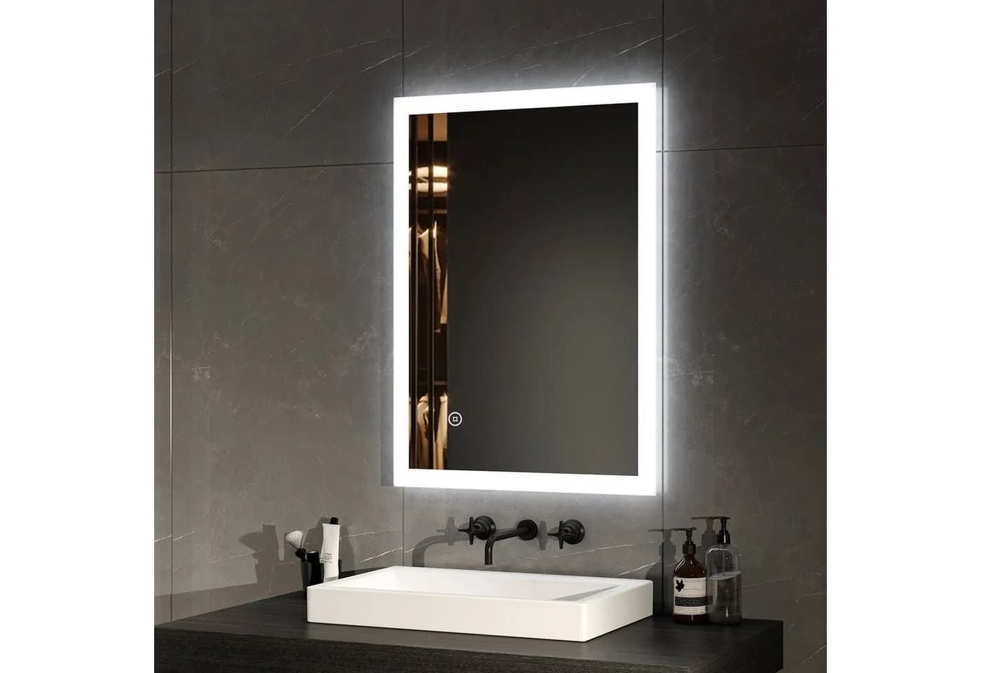 EMKE Badspiegel LED Beleuchtung Touch-Schalter