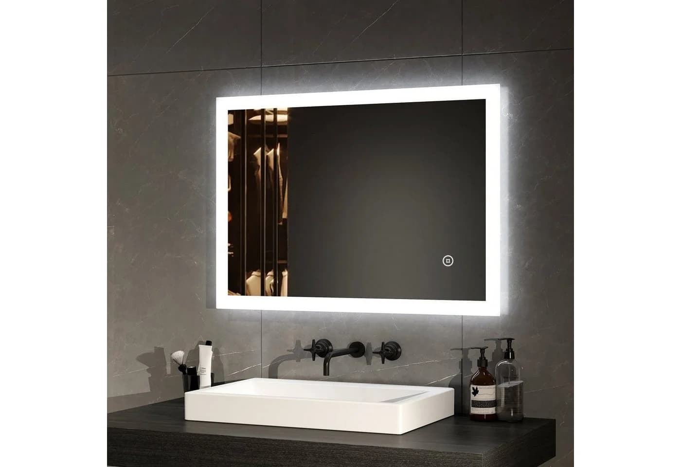 EMKE Badspiegel LED Beleuchtung Touch-Schalter - Bild 2