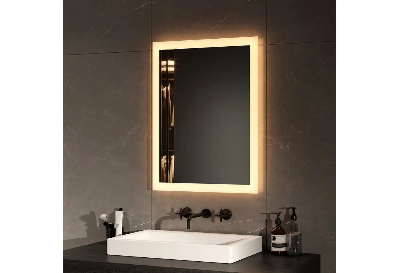 EMKE LED Badspiegel mit Beleuchtung Antibeschlag IP44 - Bild 4
