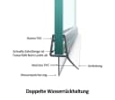 EMKE Duschdichtung 100 cm PVC Schwallschutz für 4-8 mm Glas Bild 5