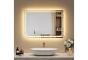 EMKE Badspiegel mit LED Beleuchtung IP44 Aluminiumrahmen Bild 2
