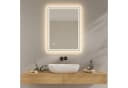EMKE Badspiegel LED Dimmbar Touchschalter IP44 Aluminiumrahmen Bild 1