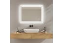 EMKE Badspiegel LED Dimmbar Touchschalter IP44 Aluminiumrahmen Bild 2
