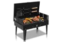 LALAHO Tragbarer Holzkohlegrill mit Deckel, Klappgrill für Camping Bild 2
