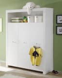 ebuy24 Kleiderschrank Olja Kinderzimmer 3 Türen Weiß Bild 2