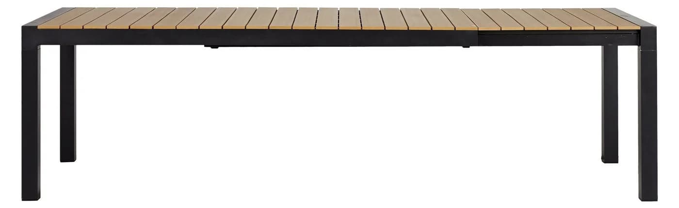 ebuy24 Gartentisch Joan Schwarz Ausziehbar Aluminium HDPE - Bild 2