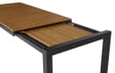 ebuy24 Gartentisch Joan Schwarz Ausziehbar Aluminium HDPE Bild 3