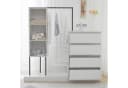 i@home Garderoben-Set Schubladenschrank, Kleiderschrank-Set, weißer Kleiderschrank, Sideboard Bild 5