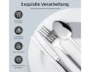 Simloveve Besteck-Set 48-tlg. Edelstahl Silber für 12 Personen Bild 1
