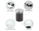 Simloveve Vorratsglas Set 12-tlg. Glas Edelstahl Deckel Transparent Bild 1