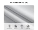 Simloveve Verdunkelungsvorhang 2er-Set Grau-Weiß Polyester Bild 1