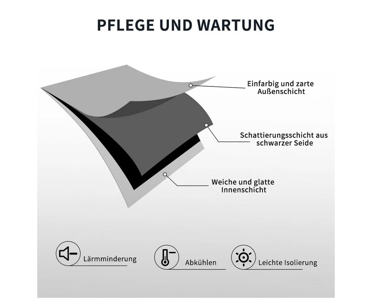 Simloveve Verdunkelungsvorhang 2er-Set Beige Polyester mit Ösen - Bild 3
