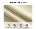 Simloveve Verdunkelungsvorhang 2er-Set Beige Polyester mit Ösen Bild 5
