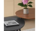 Simloveve Couchtisch 2er Set Schwarz Nesting Tisch Holz Stahl Bild 4