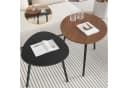 Simloveve Couchtisch 2er Set Beistelltisch Nesting-Design Bunt Bild 2