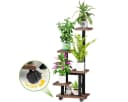 Simloveve Blumenständer mit 4 Rollen Holz Metall Pflanzentreppe Bild 2