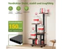 Simloveve Blumenständer mit 4 Rollen Holz Metall Pflanzentreppe Bild 4