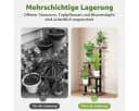Simloveve Blumenständer mit 4 Rollen Holz Metall Pflanzentreppe Bild 5