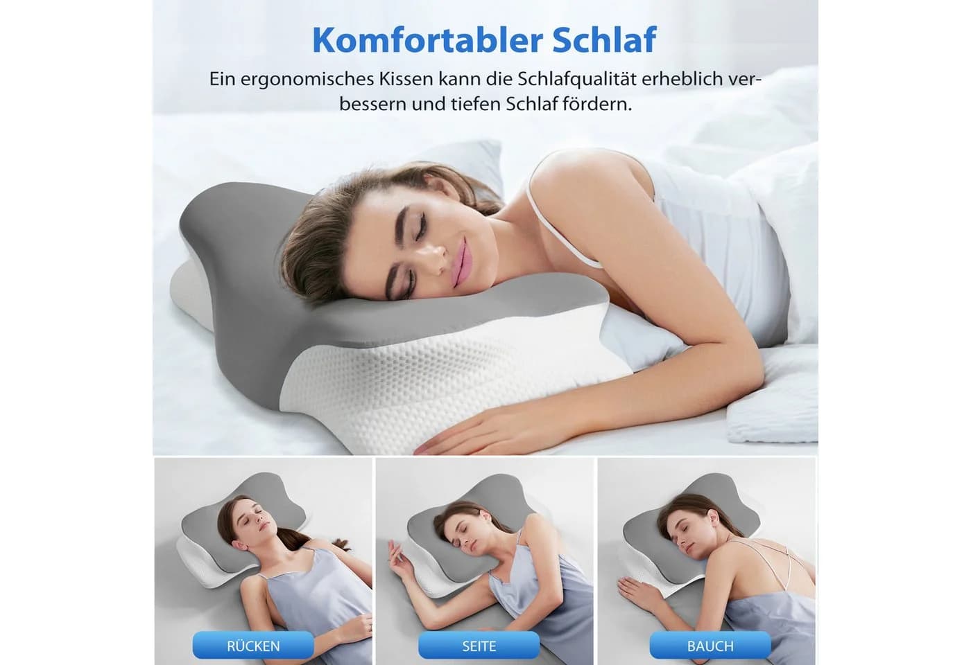 Simloveve Kopfkissen Nackenstützkissen Memory Foam
