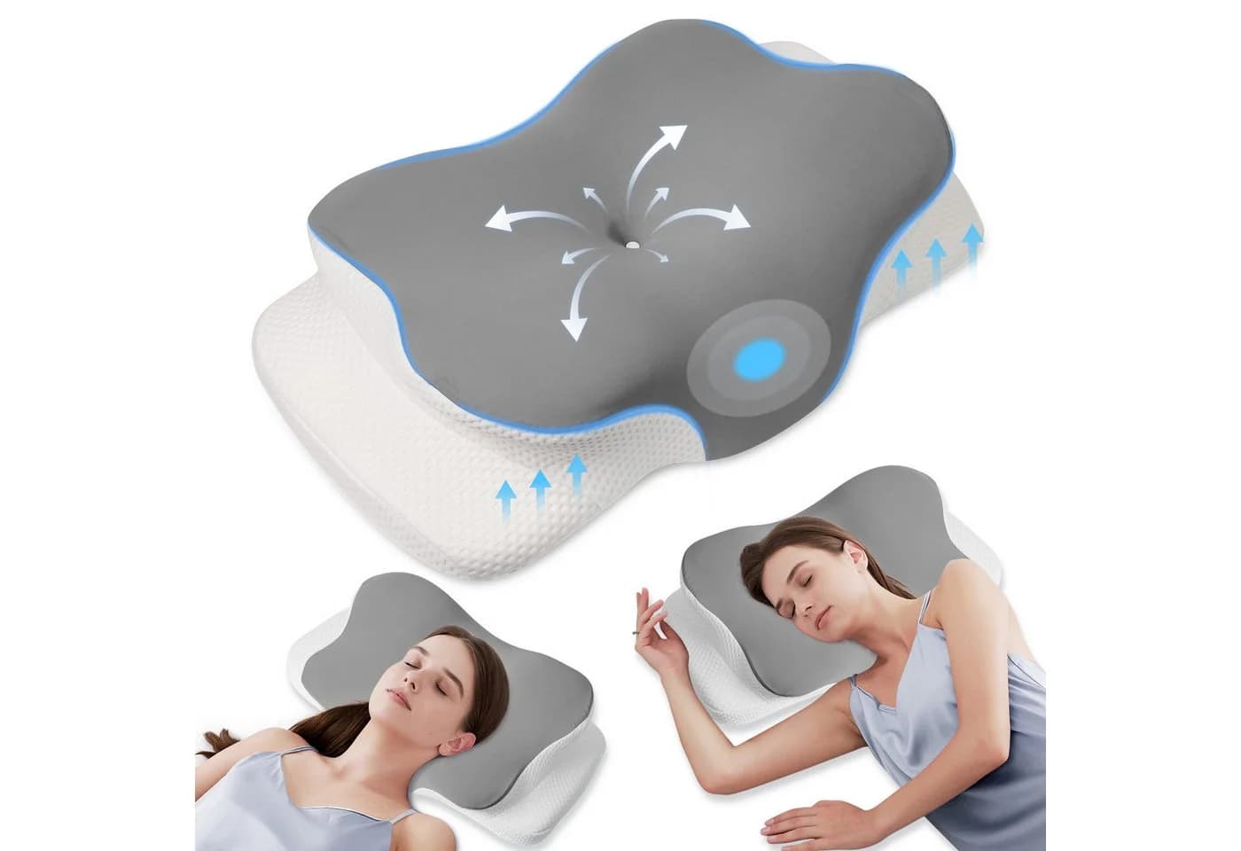 Simloveve Kopfkissen Nackenstützkissen Memory Foam - Bild 2