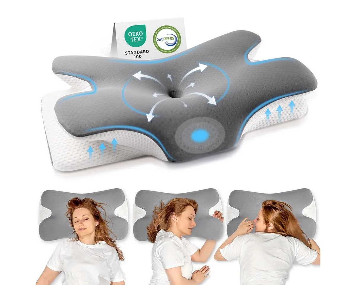 Simloveve Kopfkissen Nackenstützkissen Memory Foam - Bild 2