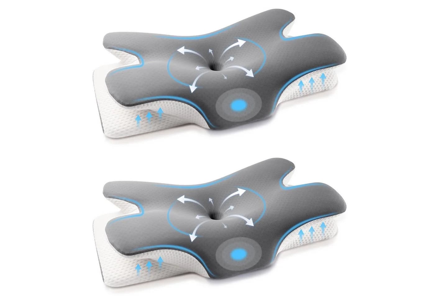Simloveve Nackenstützkissen Seitenschläferkissen Orthopädisches Kissen Memory Foam - Bild 2