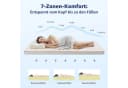 Simloveve Matratzentopper Gel-Schaum 2-in-1 Härtegrad 7-Zonen Bild 3