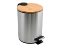Spirella ADONIS Tretabfalleimer 5 L Bambusdeckel Bild 2