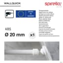spirella Schrägwandadapter für Duschvorhangstangen Weiß Bild 4