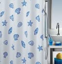 spirella Duschvorhang Antibakteriell Modern Blau/Weiß Bild 5