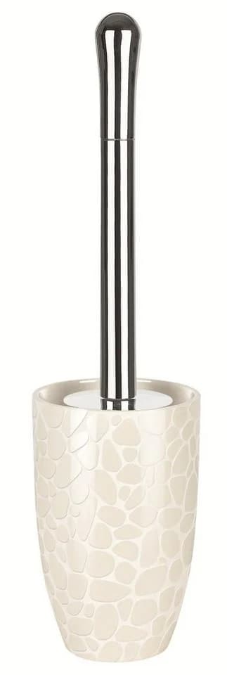 spirella WC-Garnitur DARWIN PEBBLE Toilettenbürste Keramik Creme-Weiß