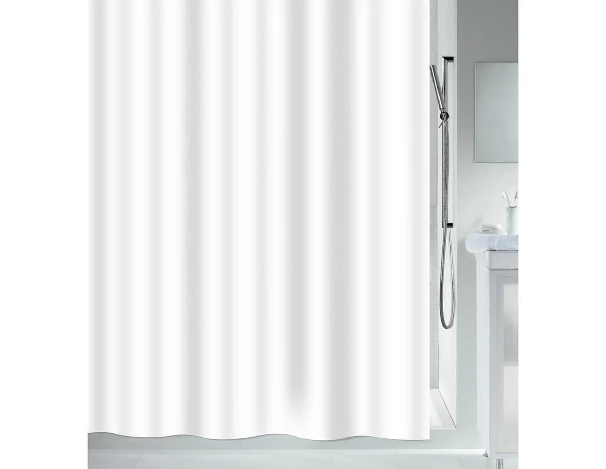 Spirella Duschvorhang SECURITAS 120 cm Premium Textil-Duschvorhang