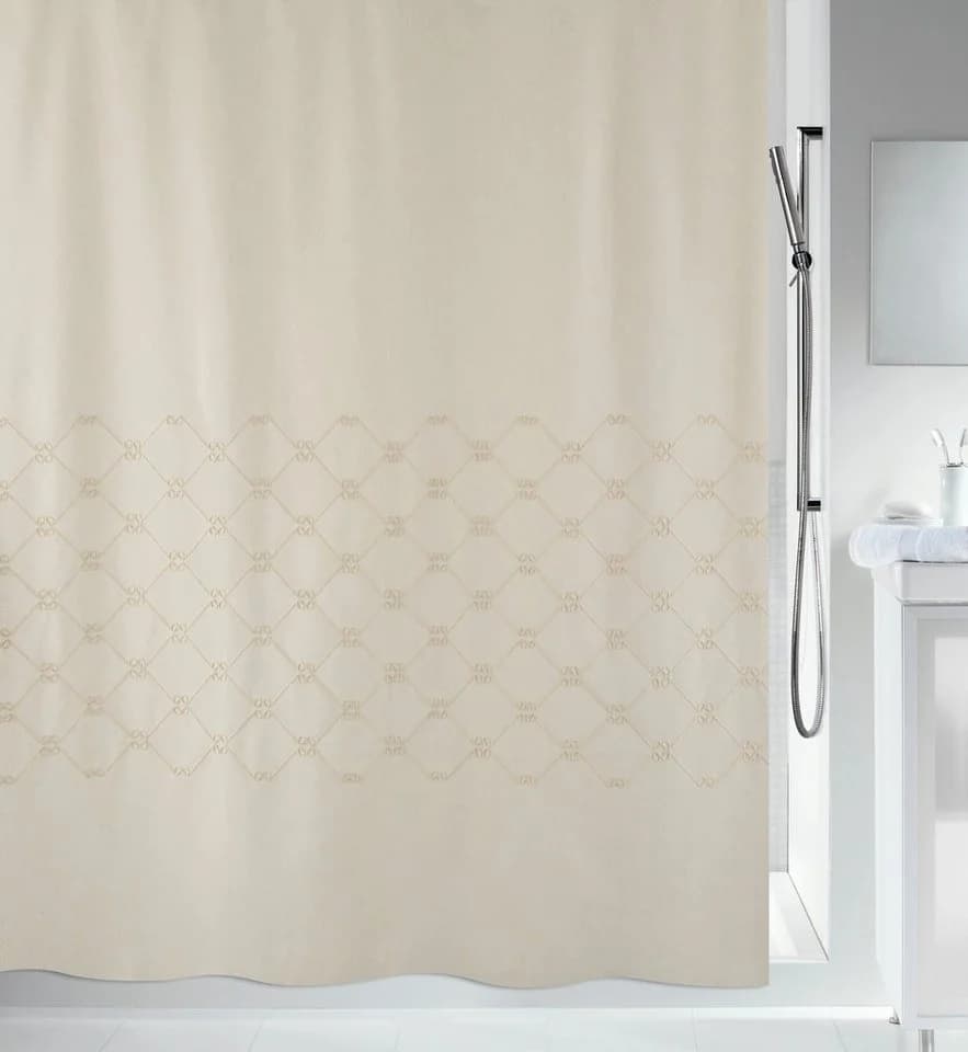 SPIRELLA Duschvorhang TRENTO 180 cm Anti-Schimmel Textil-Duschvorhang - Bild 2